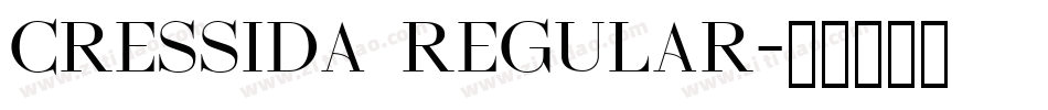 Cressida Regular字体转换